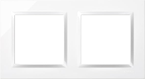 Simon 10 Frame Switch 2 Elements White