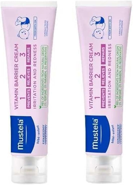 Mustela Vitamin Barrier Cream 1.2.3 Pişik Kremi 100 ml X 2 Adet P10319