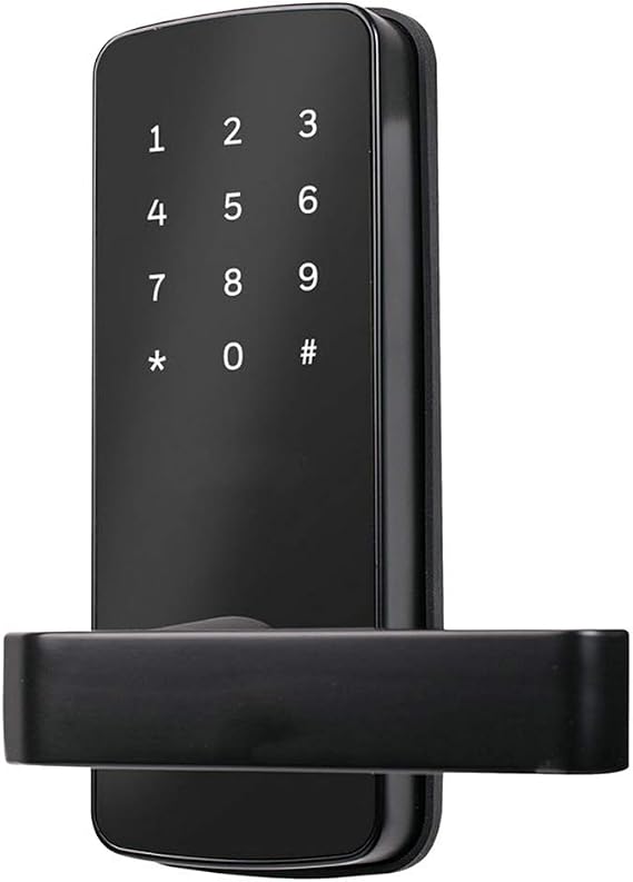 Electronic Push Door Lock Keyless Screw-On Latches and Locks