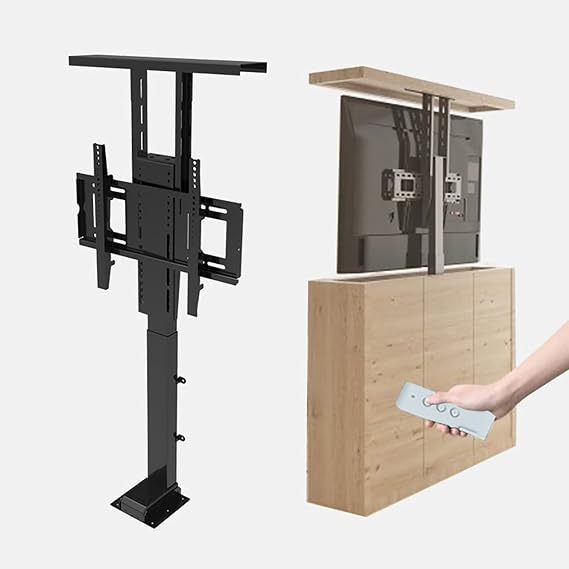 Adjustable TV Mount Bracket - For 42-70 Inch Electric TV Lift Stand - Telescopic Electric TV Lift - Can Be Hidden In A Cabinet Motorized Tv MountUp To 60kgTravel Less Than 4680