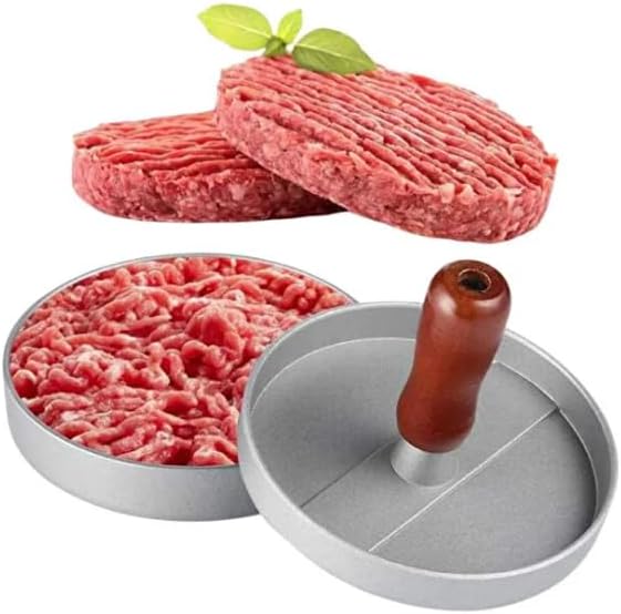 Paslanmaz Çelik Hamburger Köfte Yapma Pres Aparatı Çelik Burger Köfte Kalıbı