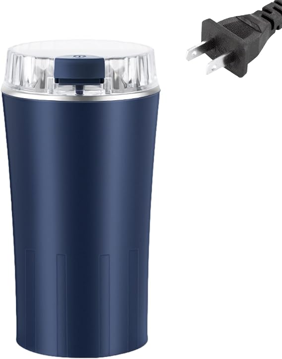 Electric Grinder for Kitchen, Small Kitchen Grinder 300W Food Processor Electric Coffee Mill Grain with Clear Lid - Multiuse Easy to Install One Touch Operated Kitchen Grinder for Coffee Beans