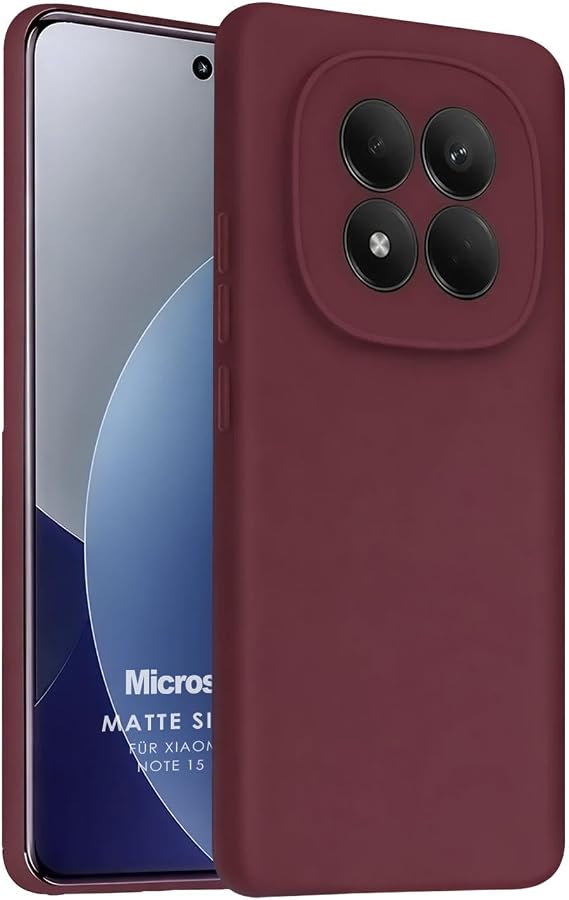 Microsonic Matte Silicone Xiaomi Redmi Note 15 Pro 4G için Kılıf Mor [Redmi Note 15 Pro 4G ile Uyumlu Kılıf - Mor]