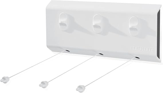 Leifheit Rollfix 150 Triple Longline Washing Line, 15m Retractable