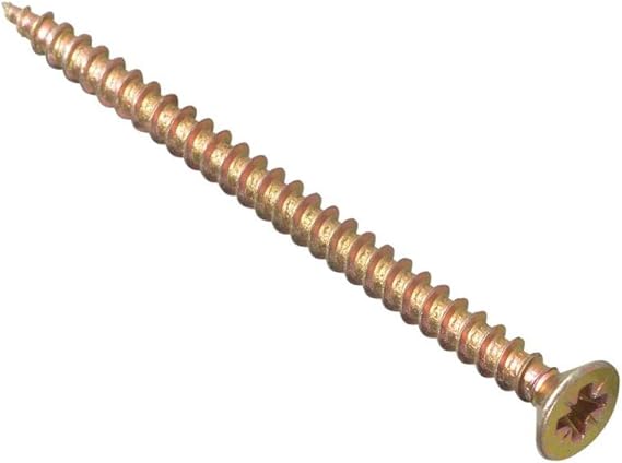 ForgeFix Multi-Purpose Single Thread Screws | 4.0 x 75mm | Zinc | Box 100