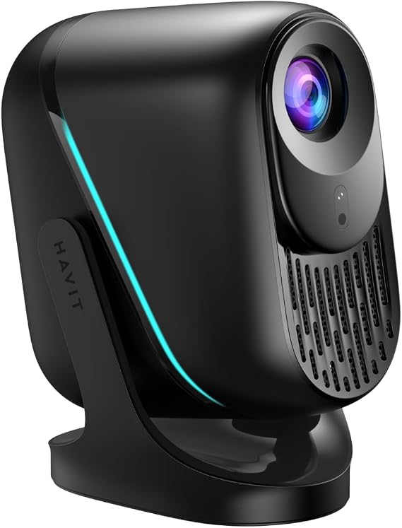Havit PJ220 Pro Smart Projector – 1080p, Android TV 13.0, 250 ANSI Lumen, Auto Focus