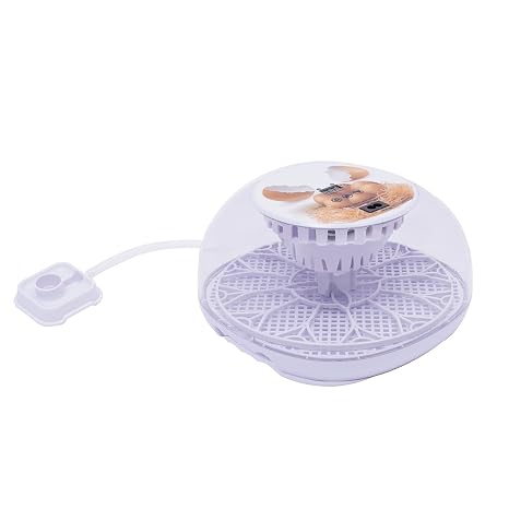 Digital Egg Incubator 12 Egg Capacity Incubator with Automatic Turning Temperature Control LCD Display and Transparent Lid Automatic Hatcher for Chickens Ducks Birds Home Breeding