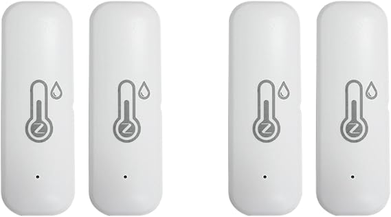 4X Tuya Zigbee Temperature Humidity Sensor Outdoor IP65 Waterproof APP Remote Monitoring and Alerts Home