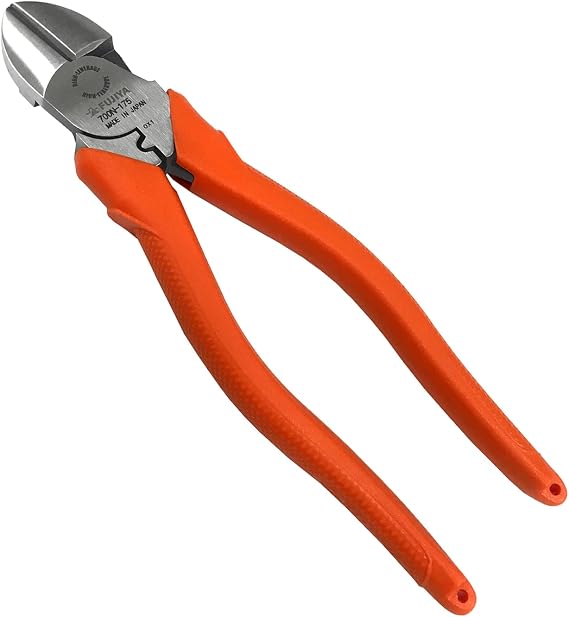 Fujiya High-Leverage Wire Cutters Simple Crimping 700N-175, 6.9 inches 175 mm, Leverage Allows For Easy Cutting