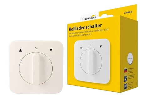Schellenberg 25003 Shutter Switch In-Wall White