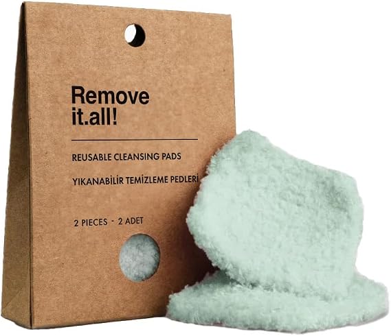 Görkito Remove it.all! Yıkanabilir Temizleme Pedleri 2 Adet Reusable Cleansing Pads 2 Pieces
