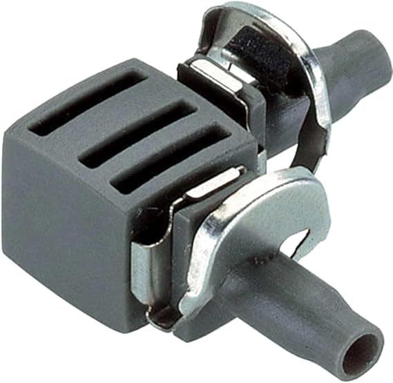 GARDENA Micro-Drip System L-Joint 4.6 mm (3/16"): Pipe connector for Supply Pipe (Art. No 1348, 1350) direction changes, 10 units (8381-20)