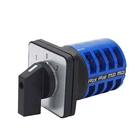 TOP-VIGOR Universal Rotary Cam Selector,Changeover Switch,Changeover Selector Switch LW26-32/4 380V 32A 3 Positions 16 Terminals