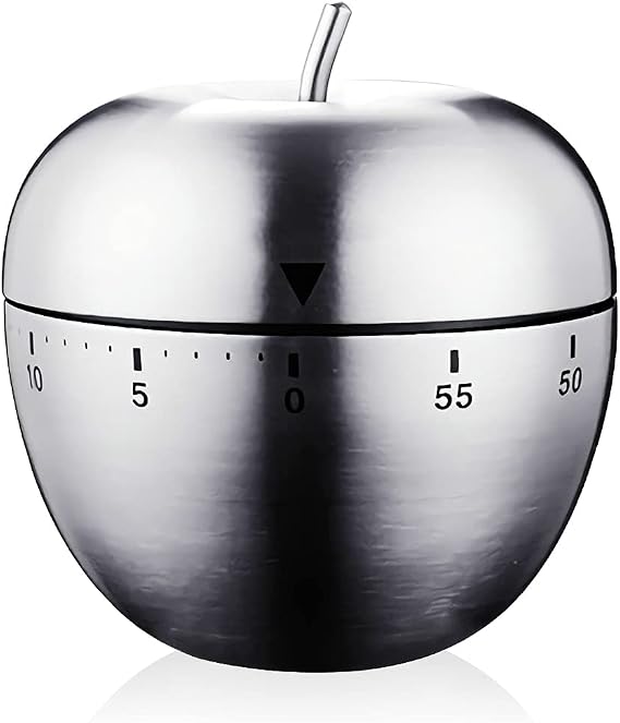 Kitchen Timer Egg Kitchen Timer Kitchen Timepiece Kitchen Timer 60 Minute Timer Mechanical Rotating Alarm Clock (Apple)