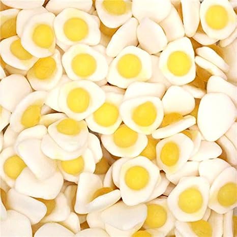 Haribo Sweets Pick n Mix Sizes 500g - 3kg Bulk Sweets - Perfect for Parties and Celebrations - Delicious Gummy Sweets (Fried Eggs, 2kg)