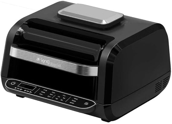 King KYF31 MagicGrill Elektrikli Izgara & AirFryer XXL | 6,6L Kapasite | 8’i 1 Arada Pişirme | 1700W Güçlü Motor | Dumansız Ev Tipi Izgara