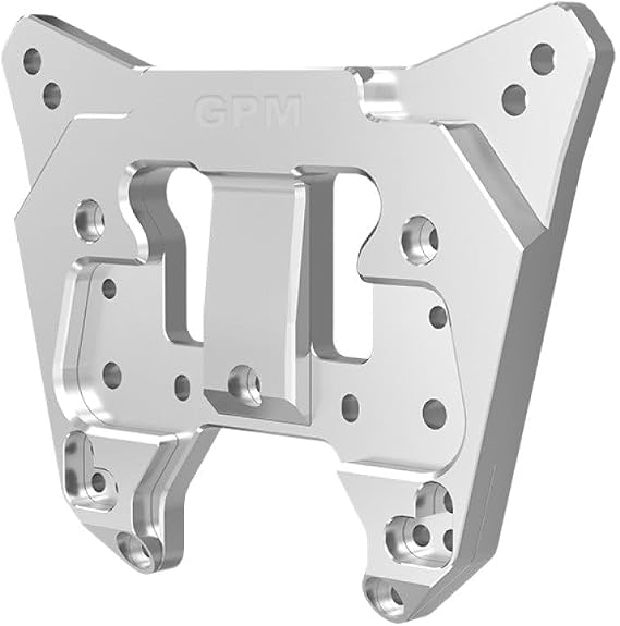 GPM Aluminium 7075 Alloy Rear Shock Tower For Arrma 1:8 KRATON 6S EXB V2 V6 / NOTORIOUS 6S V6 Brushless Truck Upgrades - Silver