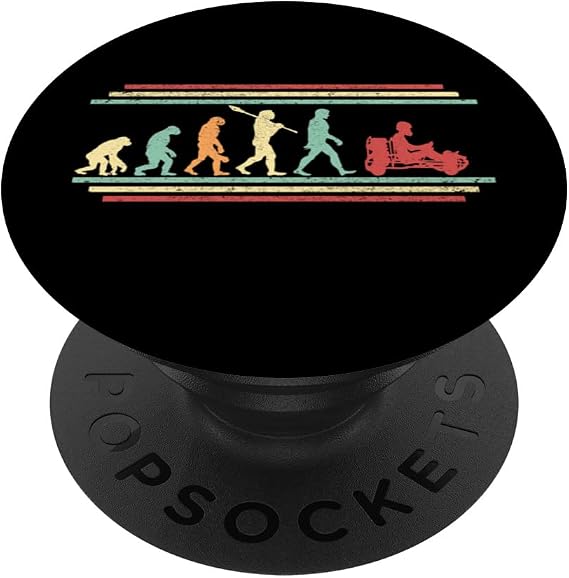 Go Kart Evolution | Vintage Style Go Carting Car PopSockets Swappable PopGrip