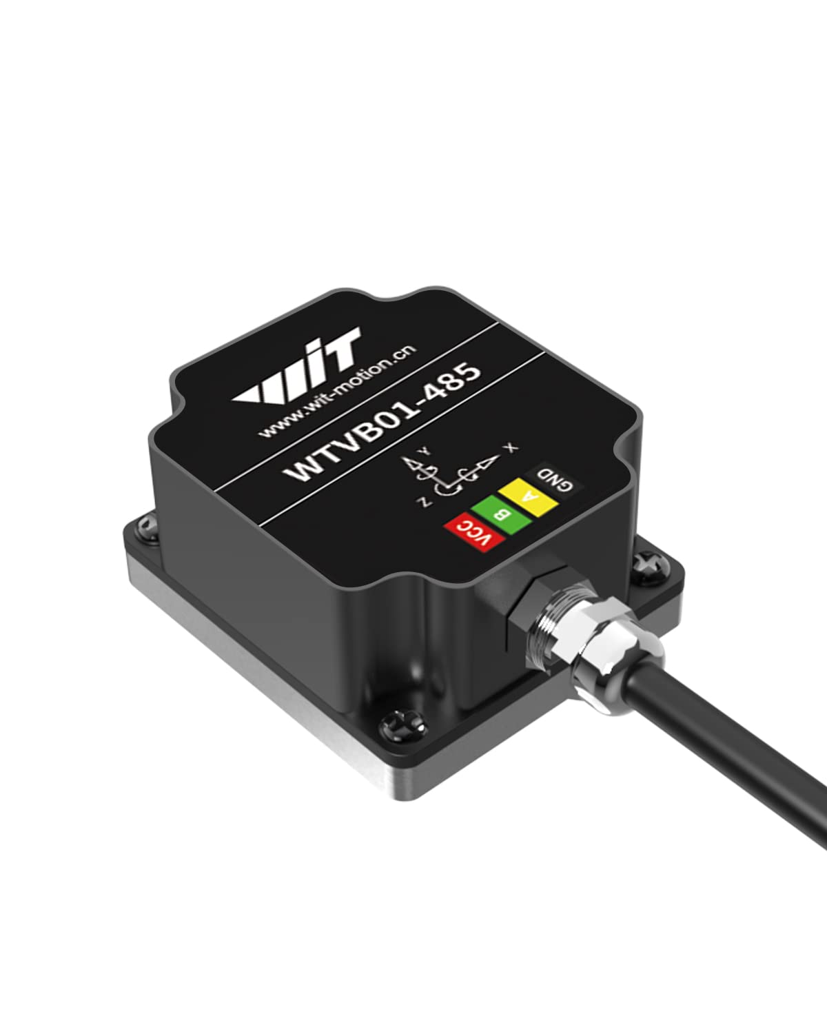 RS485 Modbus Vibration Sensor] WTVB01-485 IP68 Waterproof Transducer, 3-Axis Acceleration Vibration FrequencyDisplacementSpeed Detector, Motor Monitor Module