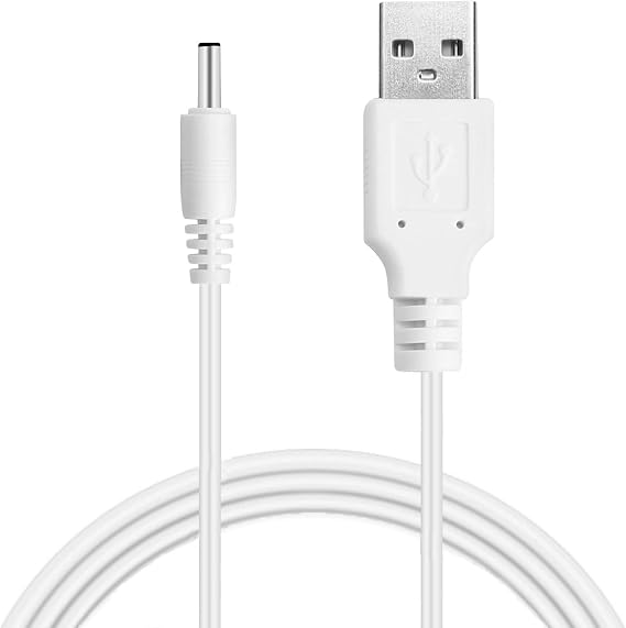 Replacement Charger Cord for Fairywill/KIPOZI/Dnsly/Sboly Sonic Electric Toothbrush USB Charging Cable 3.3feet White