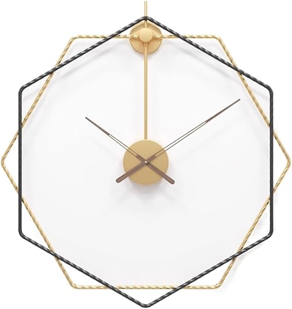 Wall Clock Living Room Wall Decor Metal Wall Clock Vintage Industrial Decorative Rustic Clocks For Living Room Home Office Decor(B,50 * 50cm)