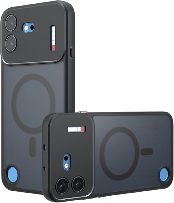 Case Compatible with Nothing Phone 4b, Compatible with MagSafe, Airbag Protection Ultra-thin PC Shockproof Frosted Cover-Black