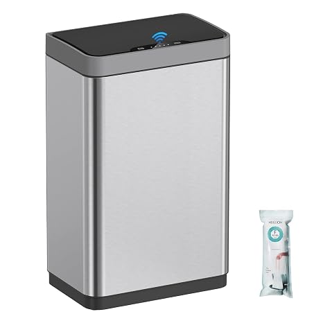 Mbillion Sensor Bin Touchless Kitchen Bin, 50L Automatic Motion Trash Can