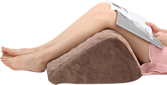 Leg Rest Wedge Pillow Elevation Foam Support Pillow Leg Rest Cushion Legs Vein Lift Cushion Relieves Back/Sciatica Pain