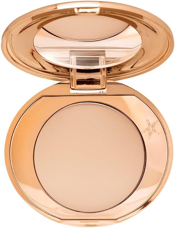 Charlotte Tilbury ORIGINAL | Magic Vanish Mini Mattifying Powder | Airbrush Flawless Finish MICRO POWDER | 3.5g | (2 MEDIUM (Travel Size), 0.1 oz (Pack of 1)) by BELLA