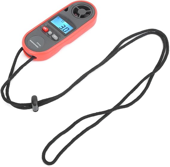 Digital Portable Handheld Anemometer, Handheld Airflow Velocity Measuring Instrument, Professional Airflow Tester