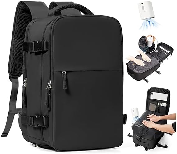 SZLX Vacuum Backpack with Pump Backpacks Travel Cabin Airplane 40x30x20 Ryanair Vueling Wizzair Hand Luggage 40x20x25 Travel Bags Women Suitcases 45x36x20 Easyjet Backpack Laptop with USB Man