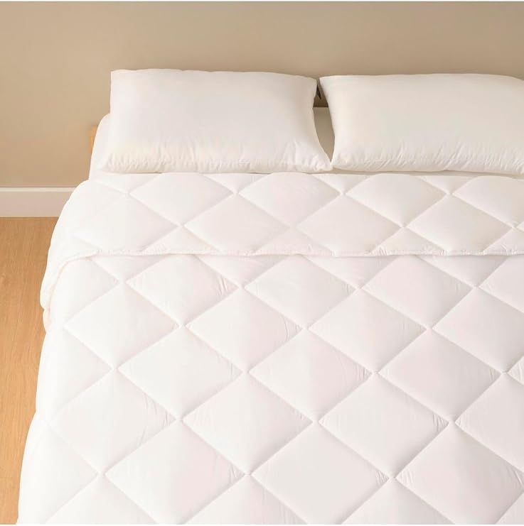 Bella Maison%100 Microfiber Tek Kişilik Yorgan, Beyaz, 155 x 215