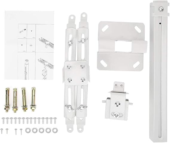 Universal Projector Ceiling Mount, Adjustable Projector Wall Ceiling Bracket Holder with Telescopic Arm and Multi - Angle Adjustment for Home Office School Use