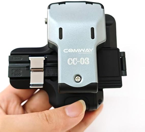 COMWAY CC-03 One-Step Fiber Cleaver High Precision Optical Fiber Cleaver 48000 Blade Life, Optical Fiber Cutter Tool