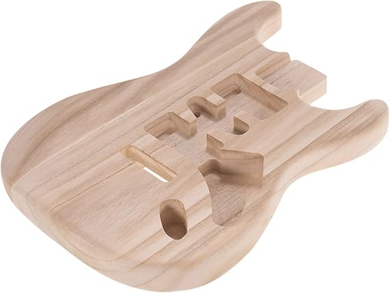 String Instrument ST01-TM Unfinished Handcrafted Guitar Body Candlenut Wood Electric Guitar Body Guitar Barrel Replacement Parts