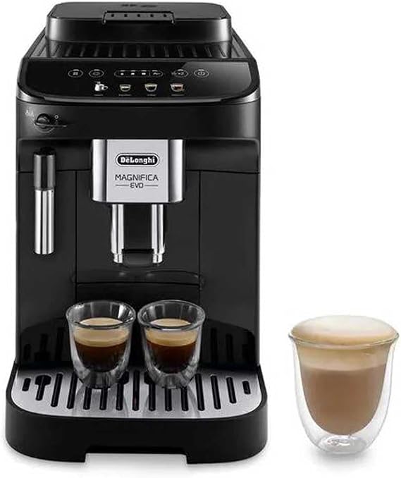 De'Longhi DELONGHI ECAM290.22.B - Magnifica Evo Espresso Crusher Coffee Machine - 1450 W - 3 Grams - 1.8 L - 250 gr Beans