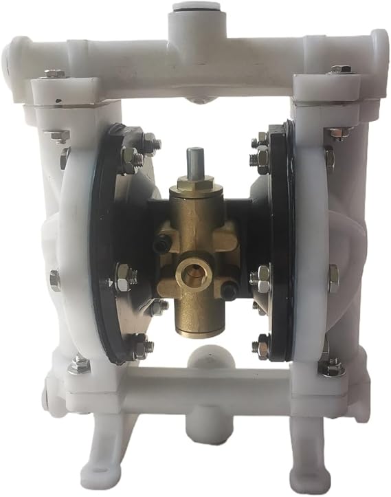PP Circulating Water Pump Pneumatic Air Operated Double Diaphragm Pumps, 1/2" 20LPM QBY15 Chemical Industrial Water Treatment(FEP Diaphragm)