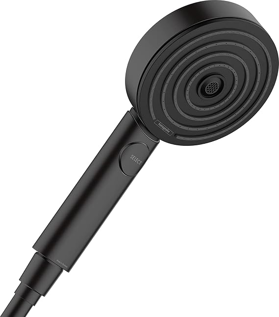 hansgrohe Pulsify Select S Duş Başlığı, 3 Püskürtme Türü Rahatlama, Kireç Önleme Fonksiyonu, Mat Siyah, Plastik