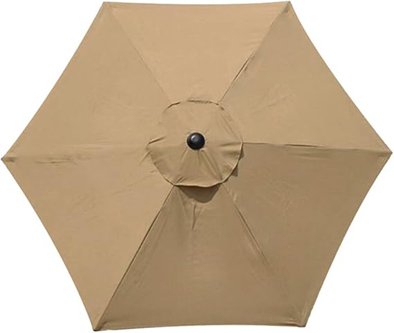 Replacement Parasol Canopy, Parasol Umbrella Replacement Cover Anti-Ultraviolet Polyester Fabric Waterproof Washable Patio Umbrella Parasol Cover for Garden Umbrella