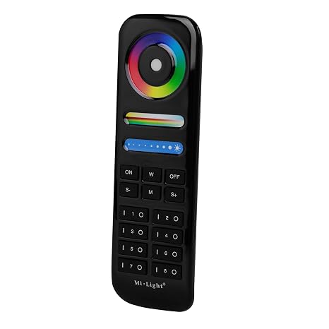 LIGHTEU®, Miboxer 8 Zone RGBCCT Remote Control, 2.4GHz Compatible with Miboxer RGBCCT Series Lamps and Controllers, fut089-B