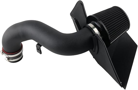 Cold Air Intake Compatible with 2015-2020 VW Golf GTi R MK7 1.8T 2.0T & Passat 2.0T EA888 Engine - High Flow Aluminum Intake with Heat Shield & Reusable Cone Filter