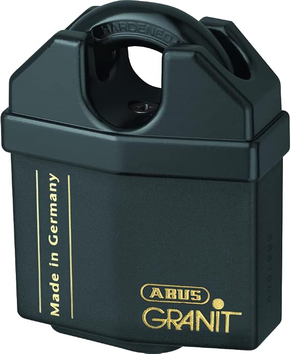 ABUS Padlock Granit 37RK/60 - Security Level 10, Hardened Steel, Black