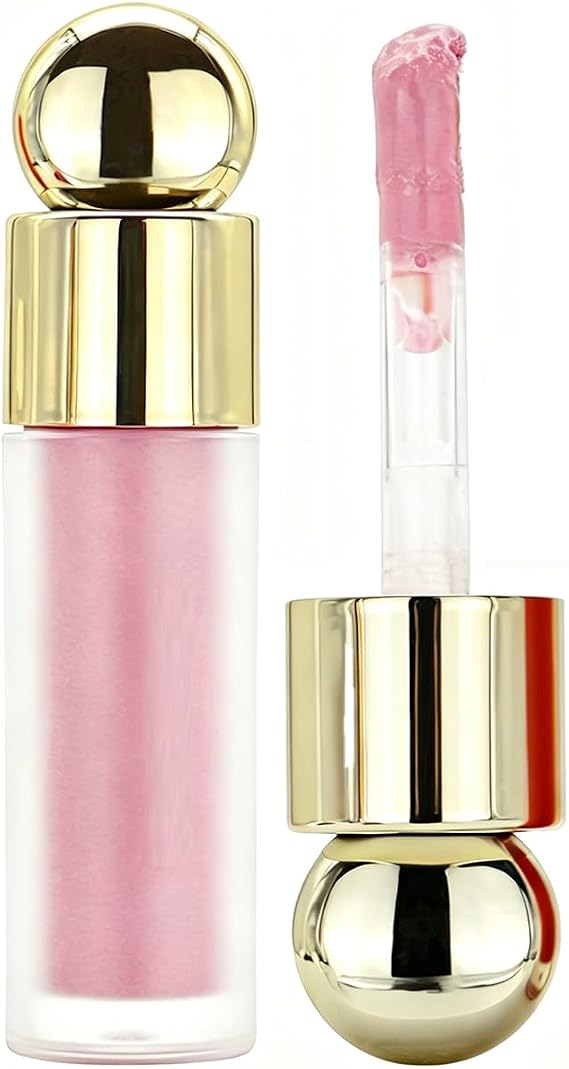 Liquid Blush for Cheeks & Lips, Soft Cream Multi-Use Dewy Finish, Buildable Blendable Cheek & Lip Tint, Moisture-Resistant Extended Wear, Portable Sponge Tip Applicator (#4)