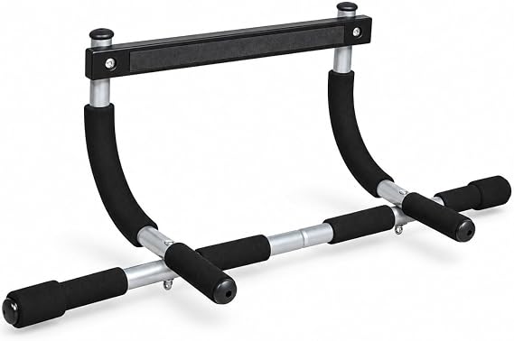 Pull-Up Bar for Doorway – No-Screw Home Gym Fitness Bar for Pull-Ups, Push-Ups, Chin-Ups, Sit-Ups & Upper Body Workout – Horizontal Door Frame Bar for Indoor Strength Training