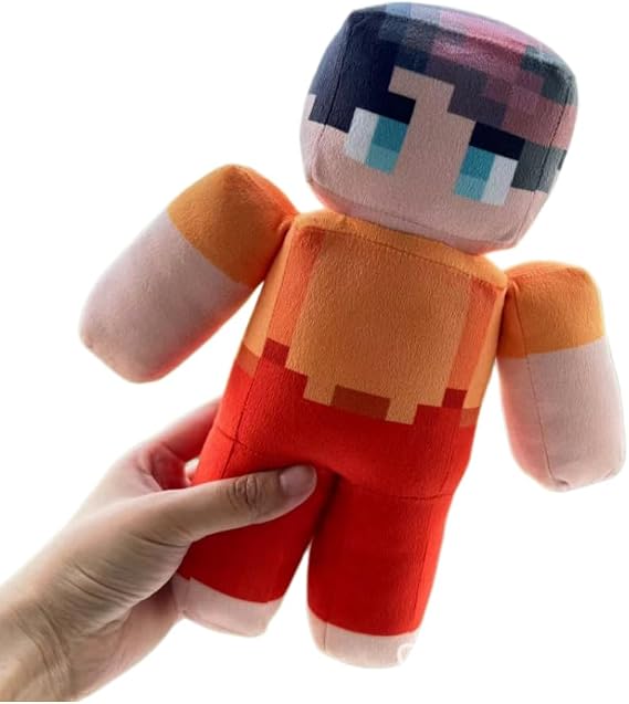 XIYUAN Milo and Chip Plush Toys, Cute Games Plush,Fun Collectible Plush for Fans, Home Décor & Gift Ideas (orange)