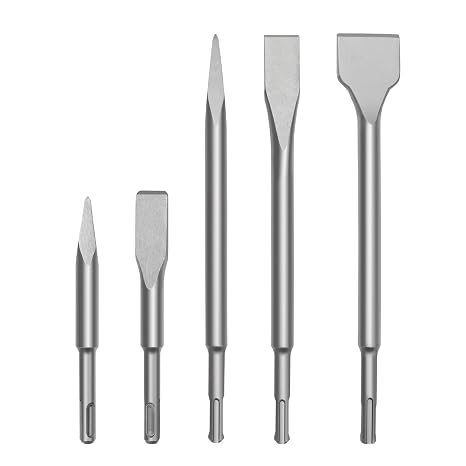 5-Piece SDS Plus Chisel Set, SDS Chisel Drill Bit