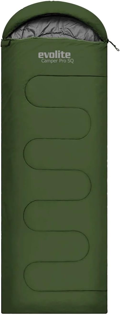 EVOLITE CAMPER PRO SQ 0ºC KARE TİPİ UYKU TULUMU haki