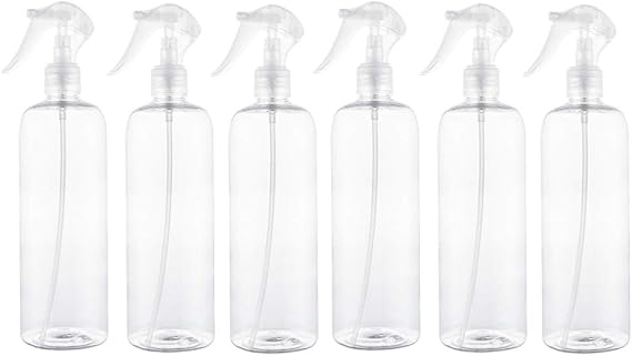 DOITOOL 6 Adet Plastik Sprey Şişe Boş Sis Sprey Şişe Tetikleyici Püskürtme Sızdırmaz Doldurulabilir Atomizatörler Kuaför Salonları Ev Temizleyicileri için
