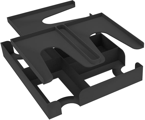 Feldherr Organizer Insert compatible with Here To Slay (German 2nd Edition) core game box, sorts all cards and dice of the base game + 2 expansions