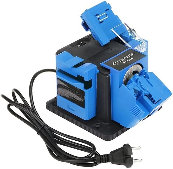 Electric Multifunctional Sharpener - 96W High Strength Drill Bit Sharpener with High Hardness Grinding Wheel, Adjustable Electric Knife Scissors Chisel HSS Drill Sharpening Machine